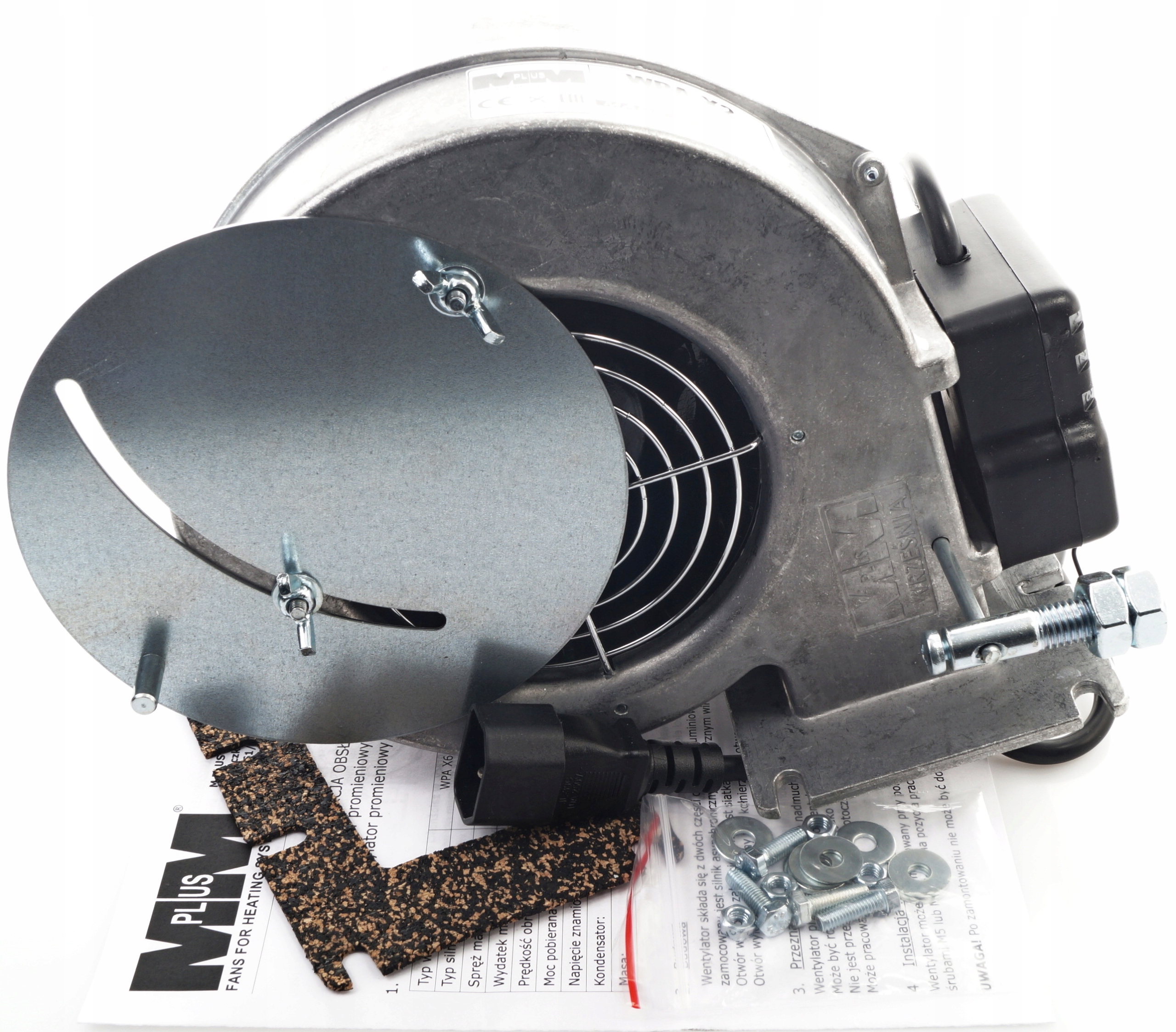 Dúchadlový ventilátor WPA X2 KP pre kotol pece WPA 120 + zástrčka